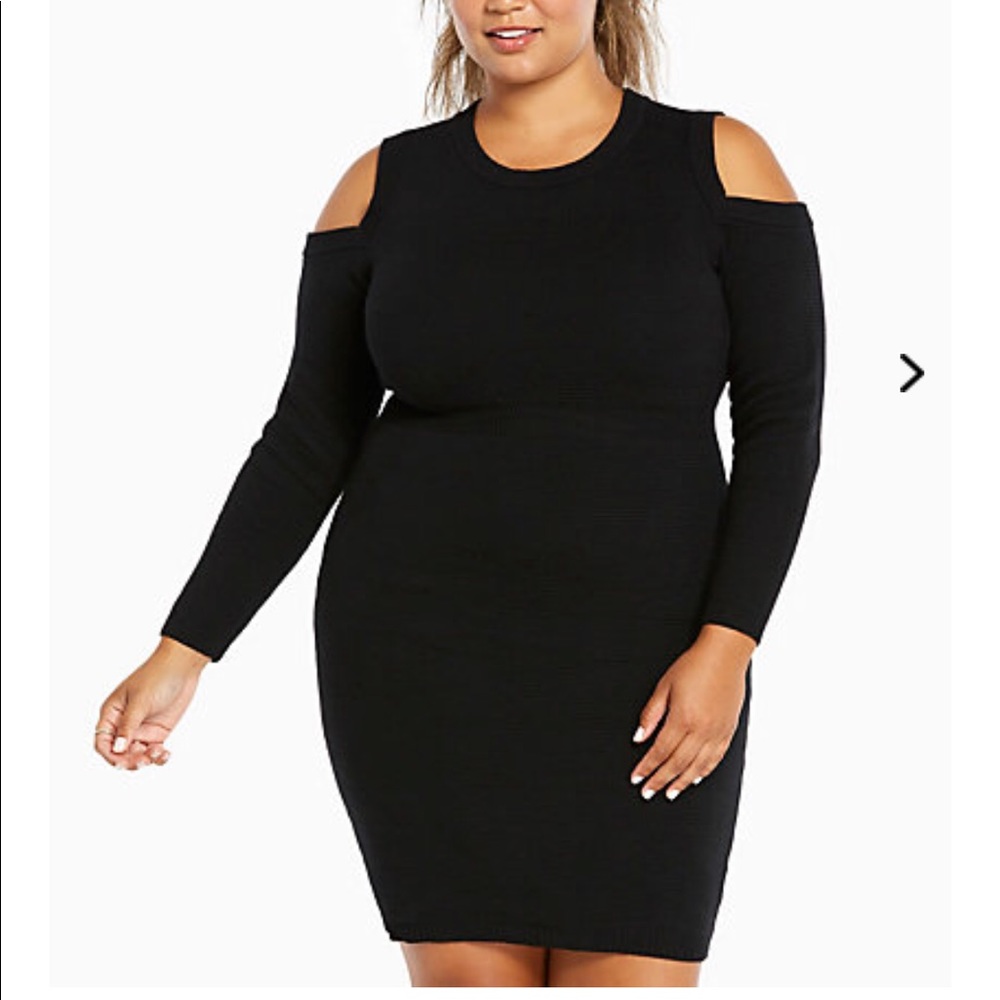 Torrid ribbed knit- cold shoulder dress size 00*